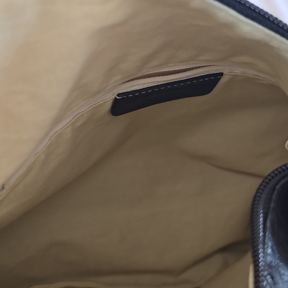 Roberta Gandolfi Italian Genuine Black Leather Hobo Shoulder Bag Made In Italty - Picture 8 of 9